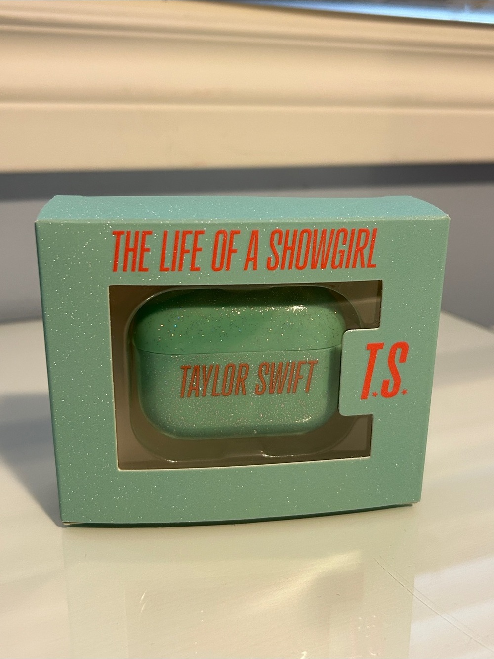 The Life of a Showgirl Taylor Swift T.S. Glitter AirPods Pro Case